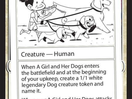 A Girl and Her Dogs [Mystery Booster 2 Playtest Cards] Hot on Sale