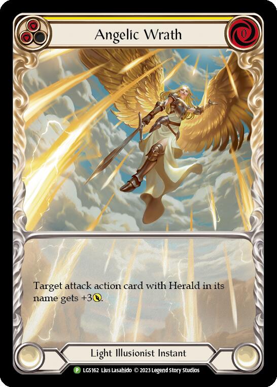 Angelic Wrath (Yellow) [LGS162] (Promo)  Rainbow Foil For Cheap