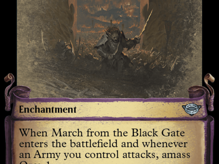 March from the Black Gate [The Lord of the Rings: Tales of Middle-Earth Showcase Scrolls] Hot on Sale