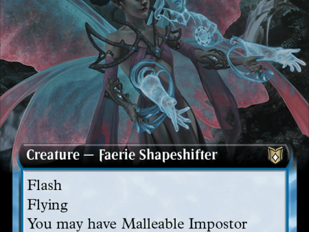 Malleable Impostor (Extended Art) [Wilds of Eldraine Commander] For Cheap