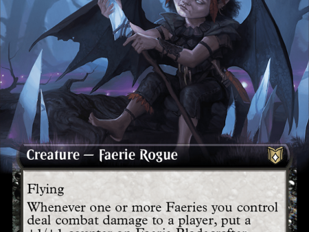 Faerie Bladecrafter (Extended Art) [Wilds of Eldraine Commander] Hot on Sale