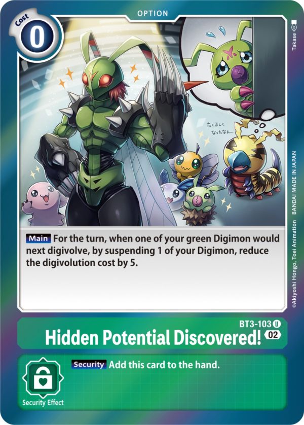 Hidden Potential Discovered! [BT3-103] [Resurgence Booster] Fashion