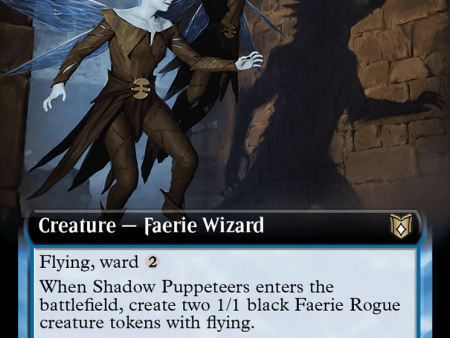 Shadow Puppeteers (Extended Art) [Wilds of Eldraine Commander] Online Sale