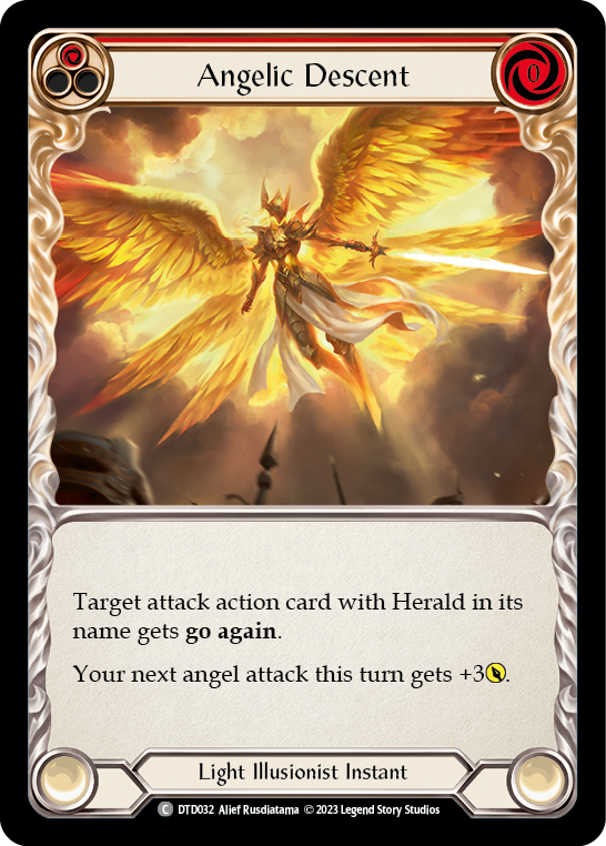 Angelic Descent (Red) [DTD032] (Dusk Till Dawn)  Rainbow Foil Sale