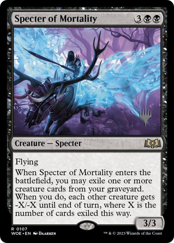 Specter of Mortality (Promo Pack) [Wilds of Eldraine Promos] For Cheap