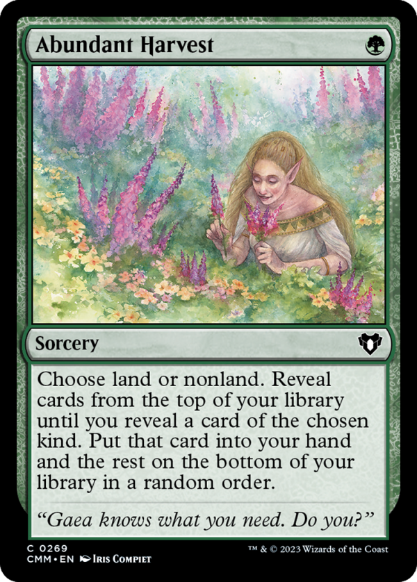 Abundant Harvest [Commander Masters] Sale