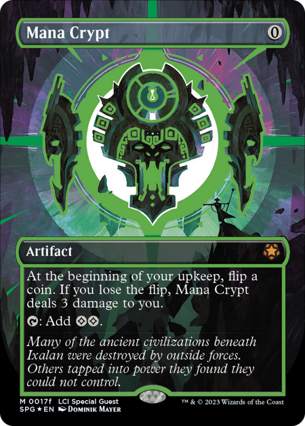 Mana Crypt (0017f) (Borderless) [The Lost Caverns of Ixalan Special Guests] Online Hot Sale