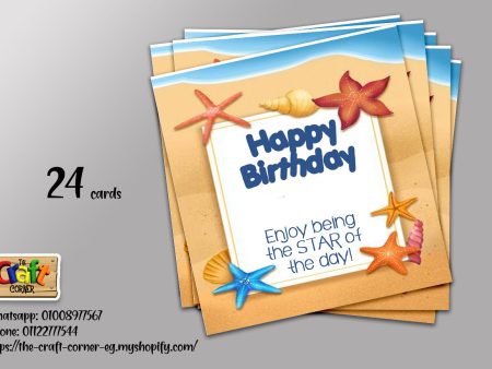 Seashells birthday cards Discount