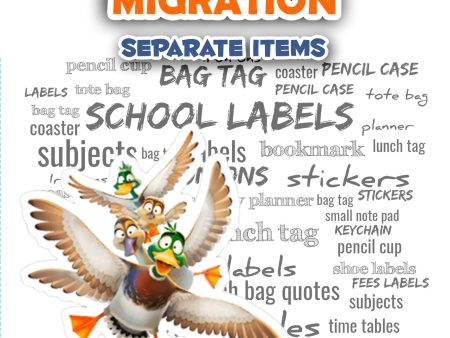 Migration  Separate items Online Hot Sale