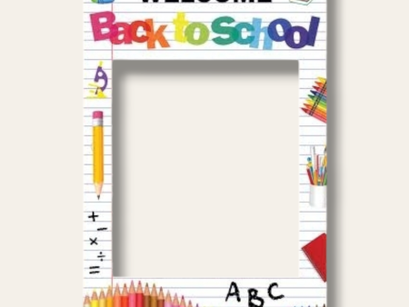 Welcome back to school photo frame Online now