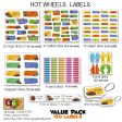 Hot Wheels  School labels packs on Sale