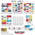 Space  School labels packs Supply