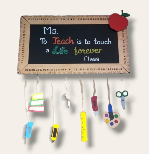 Black board teacher sign For Discount