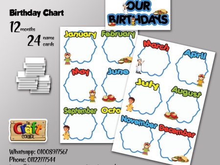 Balady Birthday Chart Set Online Sale