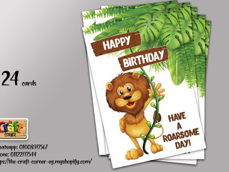 Lions birthday cards Online now