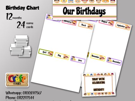 Emotions Birthday Chart Set Fashion