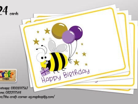 Bees birthday cards Hot on Sale