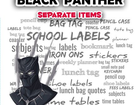 Black panther  Separate items Hot on Sale