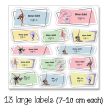 Gymnastics  school labels packs on Sale