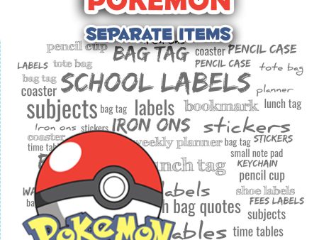 Pokemon  Separate items Cheap