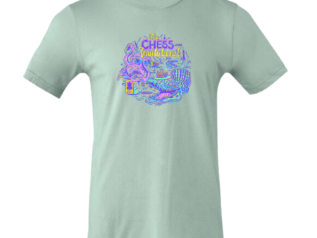 2024 Chess.com Invitational Shirt - Dusty Blue Discount